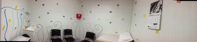 A panorama of the childrens room.